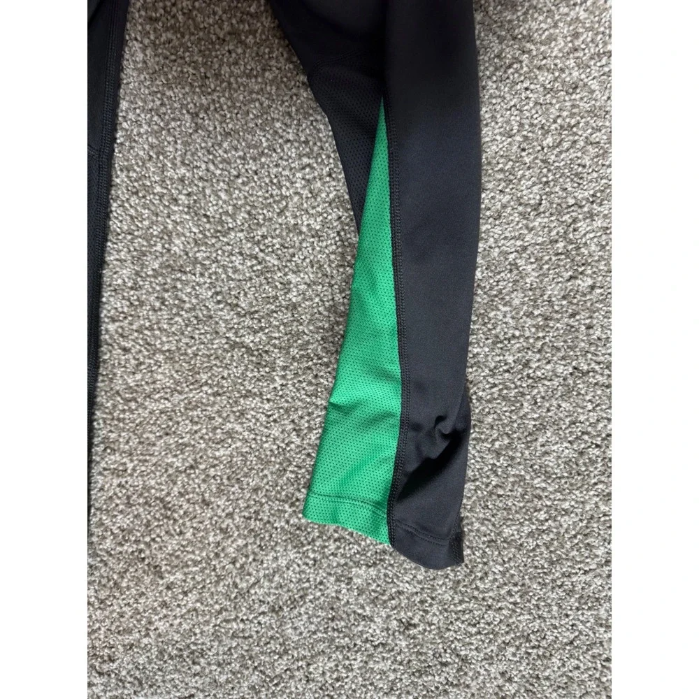 Nike Dri-FIT Womens Running Leggings Zipper Pocket Crop Tights Sz S *Flawed*